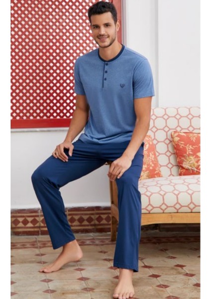 Erkek ESE28082 Pamuk O Patlı Kk.pijama Takım 21Y