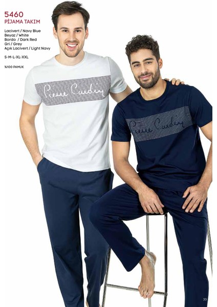 5460 Erkek Penye Pijama Takım 21Y