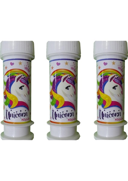 Unicorn Köpük Baloncuk 3 Adet