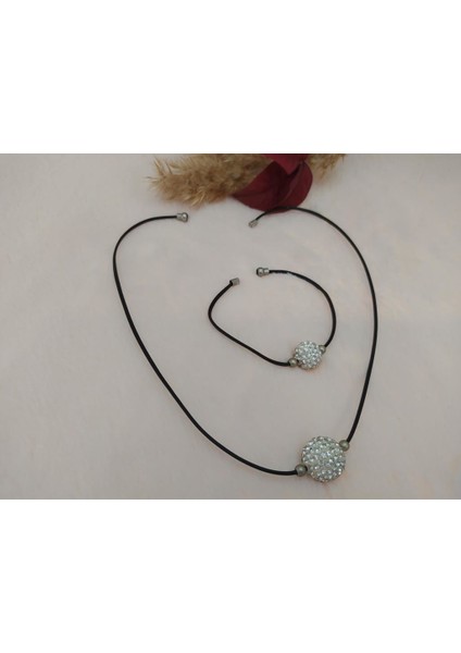 Swarovski Taşlı Kaucuk Bileklikli Kolye modelleri