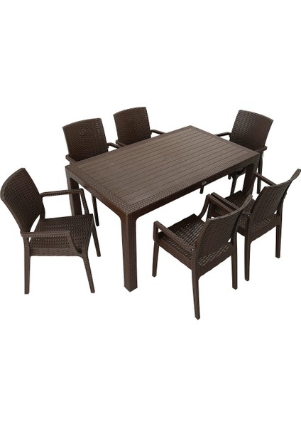 Elit Rattan 90x150 Elit Koltuk Masa Takımı