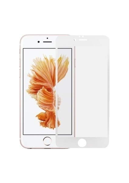 iPhone 8 Plus Mat Seramik Ekran Koruyucu Beyaz