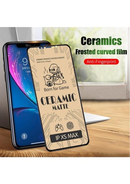 Samsung Galaxy A10 Mat Seramik Ekran Koruyucu Siyah