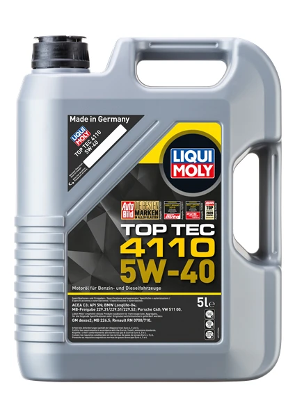 Liqui Moly Top Tec 4110 5W-40 5 Litre Motor Yağı ( Üretim Yılı: 2023 )