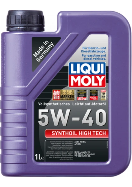 Liqui Moly Synthoil High Tech 5W-40 1 Litre Motor Yağı ( Üretim Yılı: 2023 )