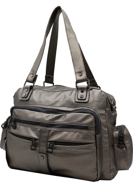 Çok Cepli Bayan Kol Çantası