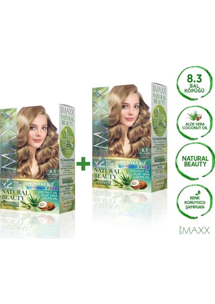 Maxx Deluxe Natural Beauty  8.3  Bal Köpüğü 2'li Set Boya