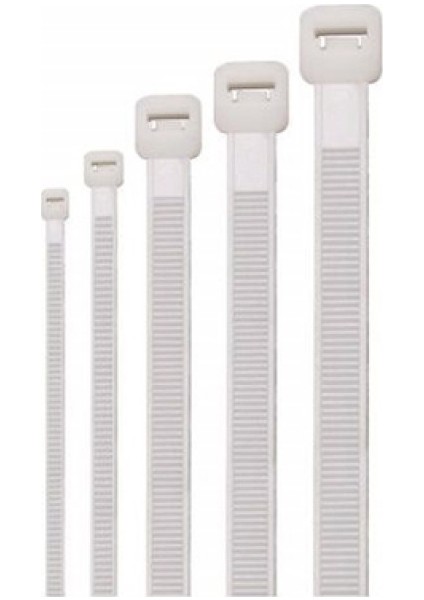 100 Adet 3,6mm x 250MM Kablo Bağı-Plastik Cırt Kelepçe