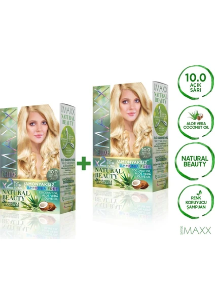 Maxx Deluxe Natural Beauty  10.0  Açık Sarı 2'li Set Boya