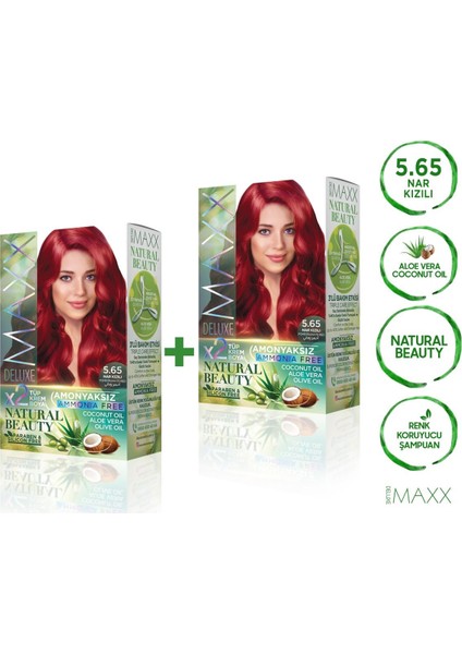 Natural Beauty 5.65 Nar Kızılı 2'li Set Boya