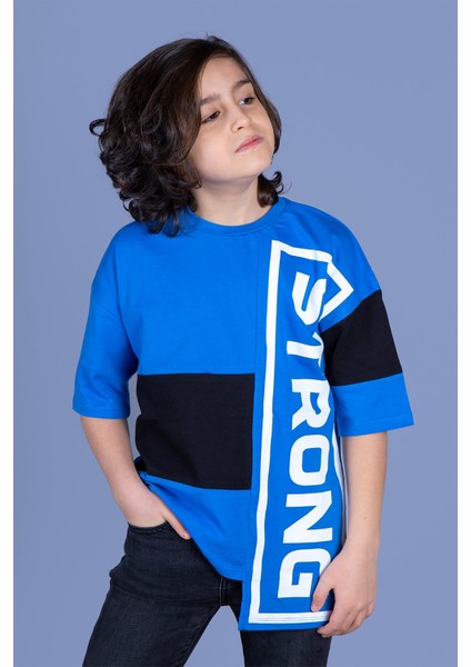 Toontoy Erkek Çocuk Garnili Strong Baskılı Tişört