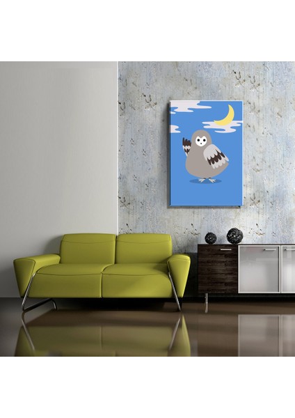 Çocuk Odası Aydede ve Sevimli Güvercin Temalı (35X50CM) Kanvas Tablo TBL1476 fiyatları