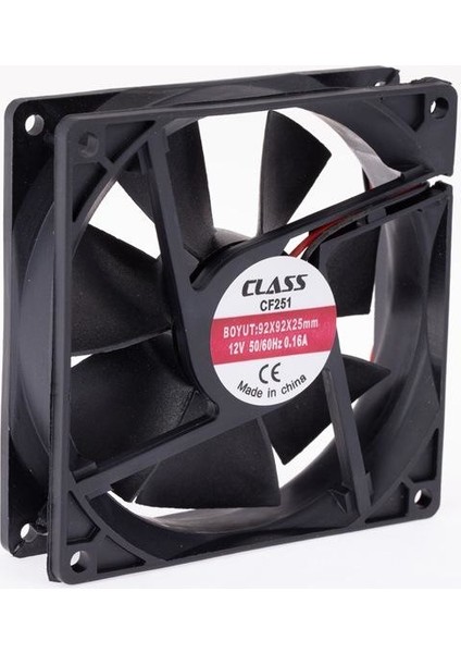 90X90X25 Dc 12V Aksiyel Fan - Class Cf 251