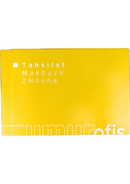 Tahsilat Makbuzu 40 Sayfa 2 Nüsha 13 x 20 cm