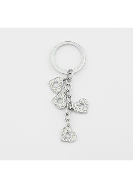 Taşlı Kalpli Anahtarlık