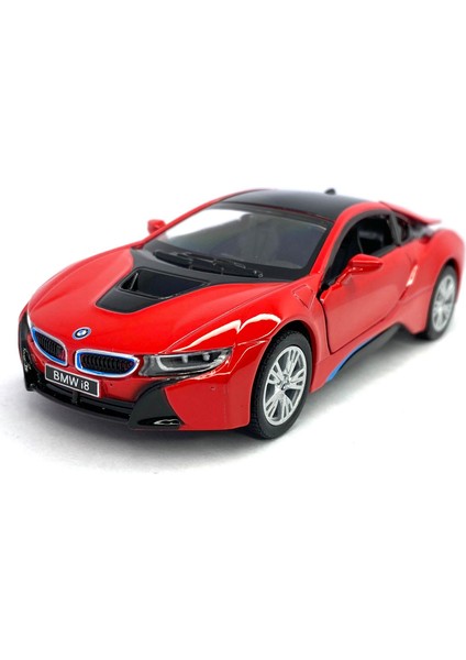 Bmw I8 - Çek Bırak 5inch. Lisanslı Model Araba, Oyuncak Araba 1:36