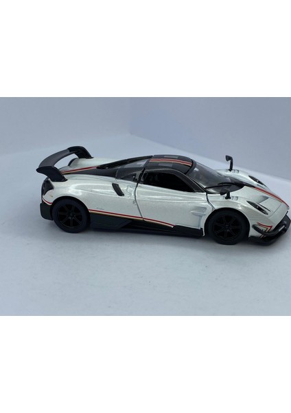 2016 Pagani Huayra Bc (Şeritli) - Çek Bırak 5inch. Lisanslı Model Araba, Oyuncak Araba 1:38 modelleri