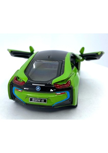 Bmw I8 - Çek Bırak 5inch. Lisanslı Model Araba, Oyuncak Araba 1:36