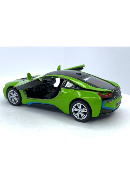 Bmw I8 - Çek Bırak 5inch. Lisanslı Model Araba, Oyuncak Araba 1:36