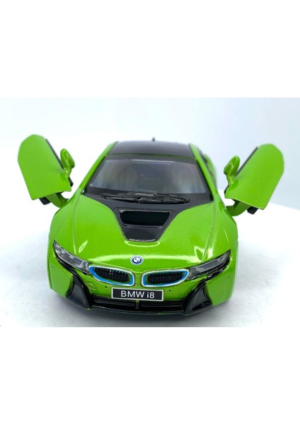 Bmw I8 - Çek Bırak 5inch. Lisanslı Model Araba, Oyuncak Araba 1:36