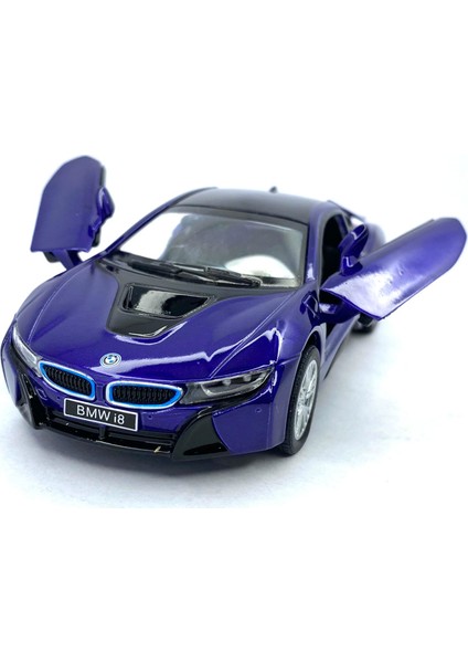 Bmw I8 - Çek Bırak 5inch. Lisanslı Model Araba, Oyuncak Araba 1:36