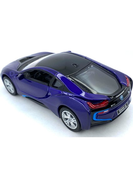 Bmw I8 - Çek Bırak 5inch. Lisanslı Model Araba, Oyuncak Araba 1:36 modelleri