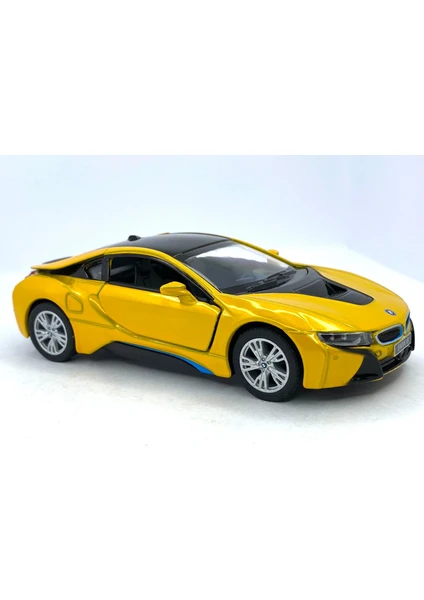 Bmw I8 - Çek Bırak 5inch. Lisanslı Model Araba, Oyuncak Araba 1:36