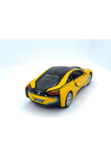 Bmw I8 - Çek Bırak 5inch. Lisanslı Model Araba, Oyuncak Araba 1:36