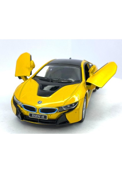 Bmw I8 - Çek Bırak 5inch. Lisanslı Model Araba, Oyuncak Araba 1:36