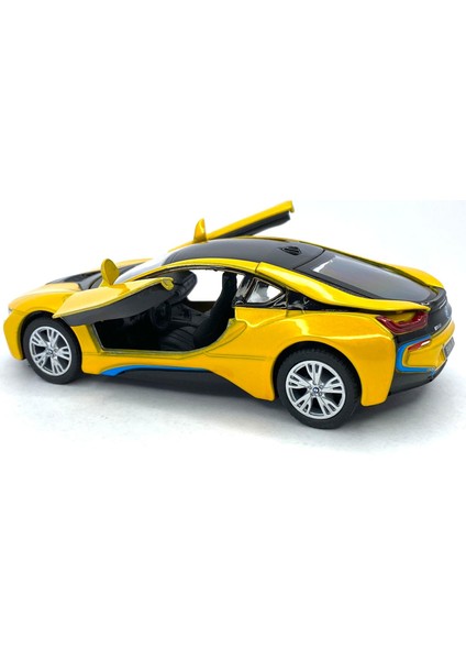 Bmw I8 - Çek Bırak 5inch. Lisanslı Model Araba, Oyuncak Araba 1:36