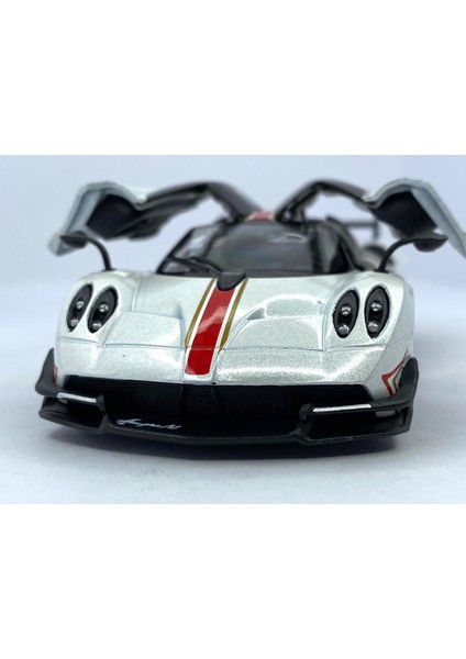 2016 Pagani Huayra Bc (Şeritli) - Çek Bırak 5inch. Lisanslı Model Araba, Oyuncak Araba 1:38 fırsatları