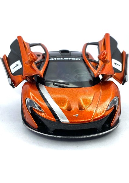 Mclaren P1 (Modifiyeli) - Çek Bırak 5inch. Lisanslı Model Araba, Oyuncak Araba 1:36