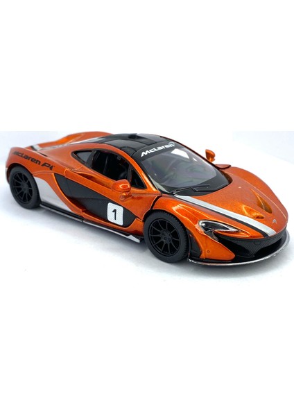 Mclaren P1 (Modifiyeli) - Çek Bırak 5inch. Lisanslı Model Araba, Oyuncak Araba 1:36