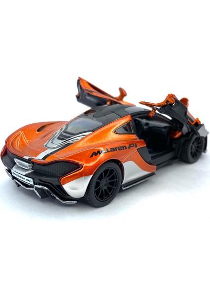 Mclaren P1 (Modifiyeli) - Çek Bırak 5inch. Lisanslı Model Araba, Oyuncak Araba 1:36