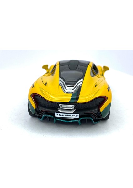 Mclaren P1 (Modifiyeli) - Çek Bırak 5inch. Lisanslı Model Araba, Oyuncak Araba 1:36