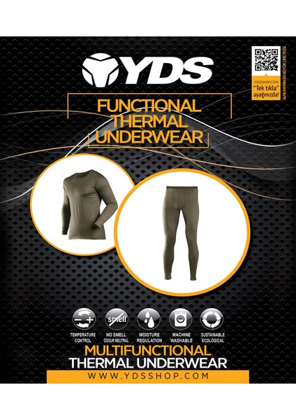 Termal İçlik Takımı -Haki (Sıcak Tutan, Termal Özellikli İçlik Takımı) fırsatları