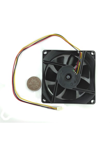 Asian Tech Store 8 cm Fan 25 mm 12 Volt 3 Pin