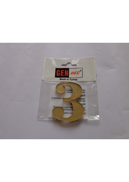 7 cm Altın Sarı No:3