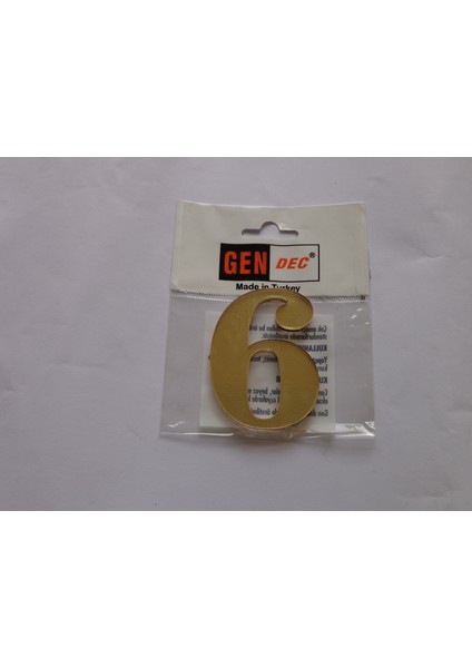 7 cm Altın Sarı No:6