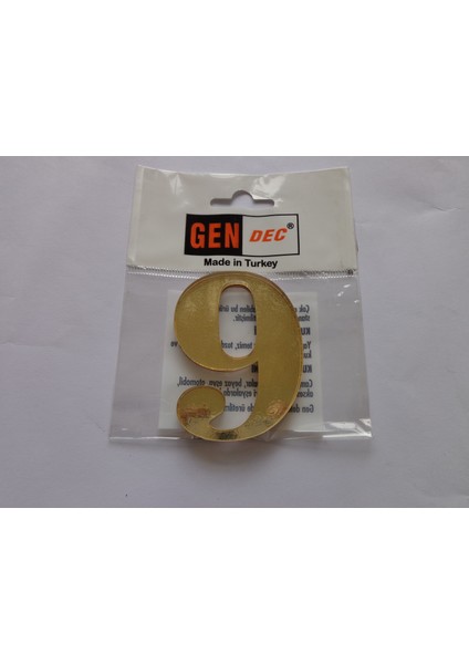 7 cm Altın Sarı No:9