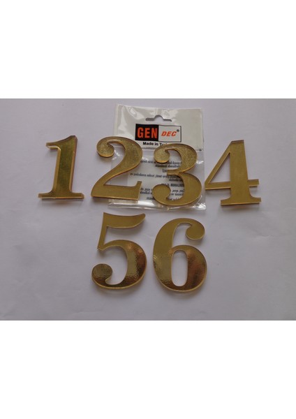 7 cm Altın Sarı No:1-2-3-4-5-6