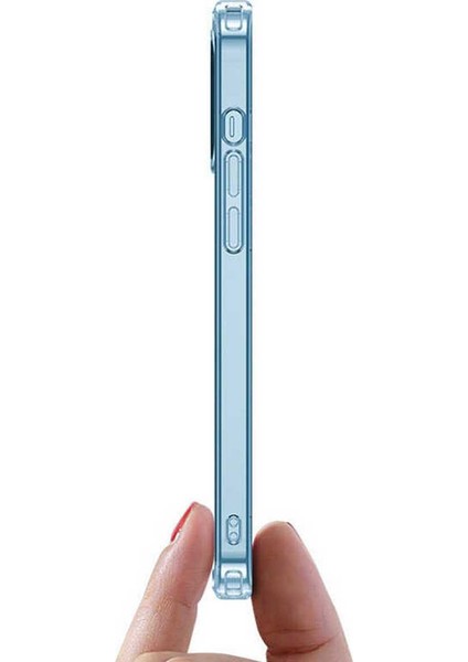 Apple iPhone 12 Mini Kılıf Crystal Wireless Kapak Şeffaf - Magsafe Kablosuz Şarj Uyumlu Şeffaf