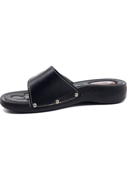 12843 Siyah Ev Yürüş Rahat Bayan Terliği modelleri