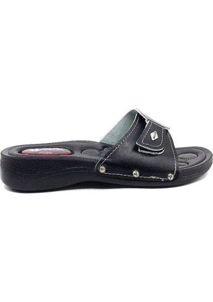 12843 Siyah Ev Yürüş Rahat Bayan Terliği indirimleri