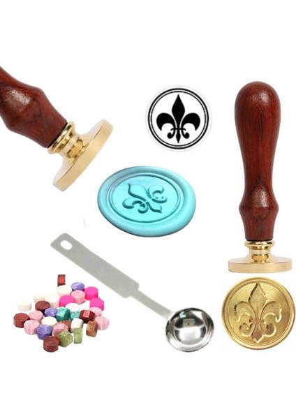 Mektup Damga Mühürü Royal Seal + 30 Mühür Mumu + Eritme Kaşığı