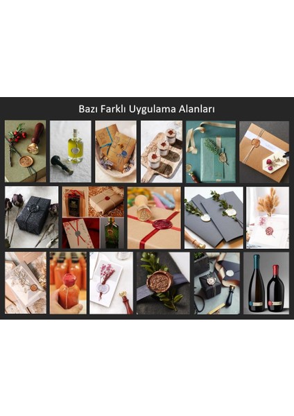 Mektup Damga Mühürü Taç & Arı + 30 Mühür Mumu + Eritme Kaşığı