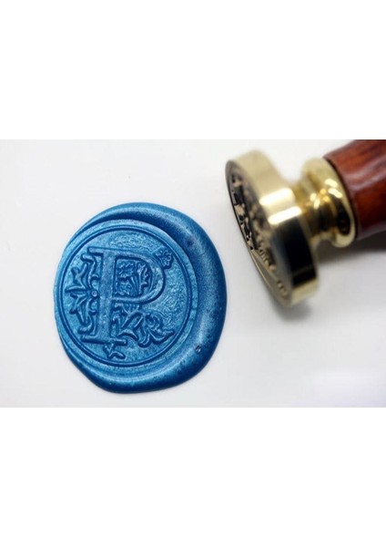 Retro Mektup Mühürü Damga P Harfi + 30 Adet Mühür Mumu + Eritme Kaşığı modelleri