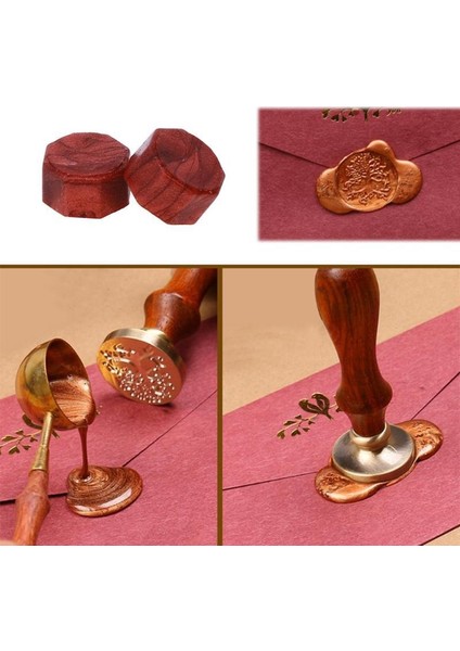 Retro Mektup Mühürü Damga H Harfi + 30 Adet Mühür Mumu + Eritme Kaşığı indirimleri