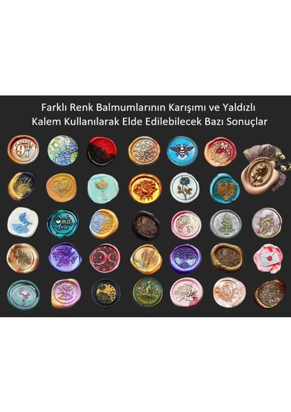 Mektup Damga Mühürü Bal Arısı + 30 Mühür Mumu + Eritme Kaşığı