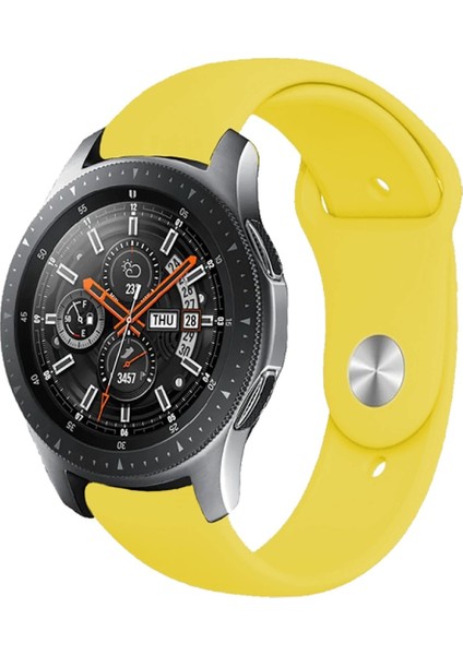 Huawei Watch 20MM KRD19 Classic Silikon Kordon Sarı